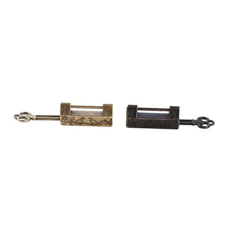 Ổ Khóa Hộp Gỗ Phong Cách Vintage