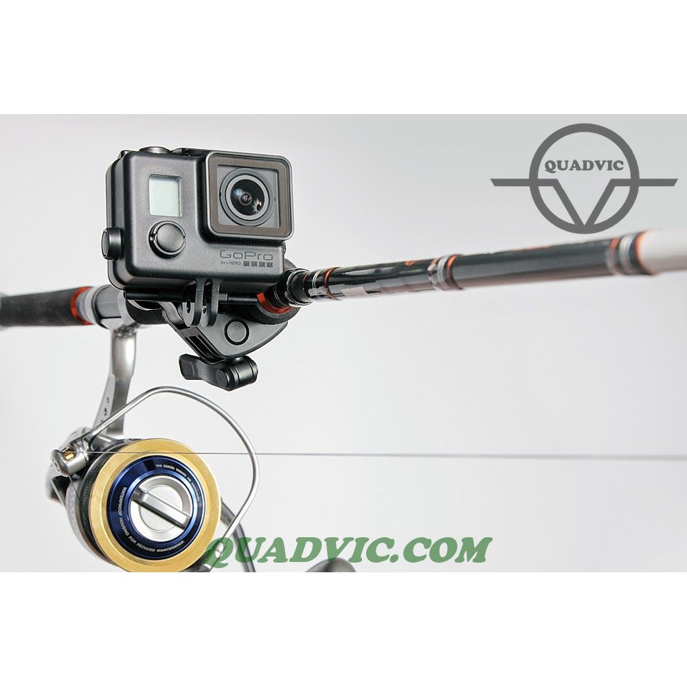 Khung kẹp điện thoại/ máy quay phim Gopro  8 7/ Osmo Action lên ghi đông xe đạp/ cần câu N00226 Quadvic.com | BigBuy360 - bigbuy360.vn