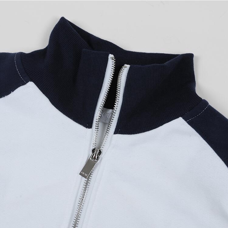 Áo khoác thể thao unisex có dây khóa kéo thêu chữ thời trang | BigBuy360 - bigbuy360.vn