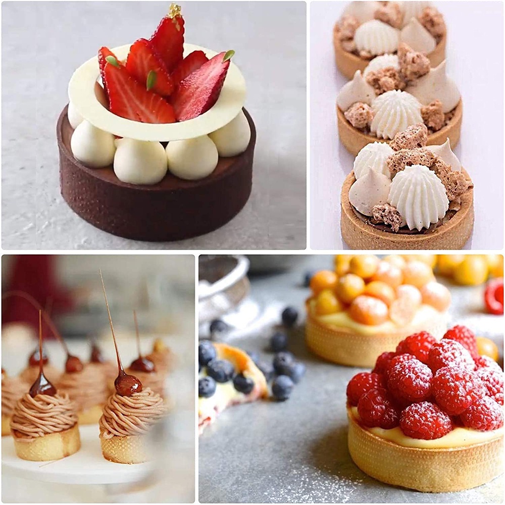 Khuôn Làm Bánh Tart Kiểu Pháp Bằng Nhựa Tiện Dụng