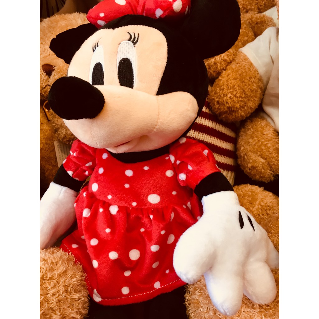 Chuột Mickey Bông, Gấu bông Chuột Mimi Đầm Chấm Bi Đỏ