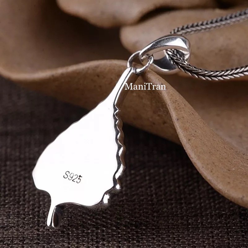 Mặt dây chuyền chữ Om Lá Bồ Đề