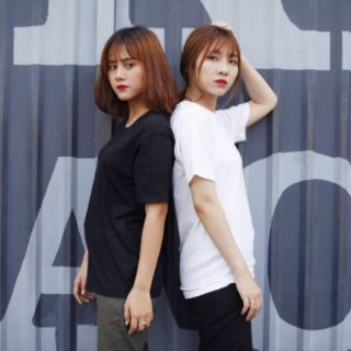 Áo Thun Trơn Nam Nữ AGE2X Màu Đen