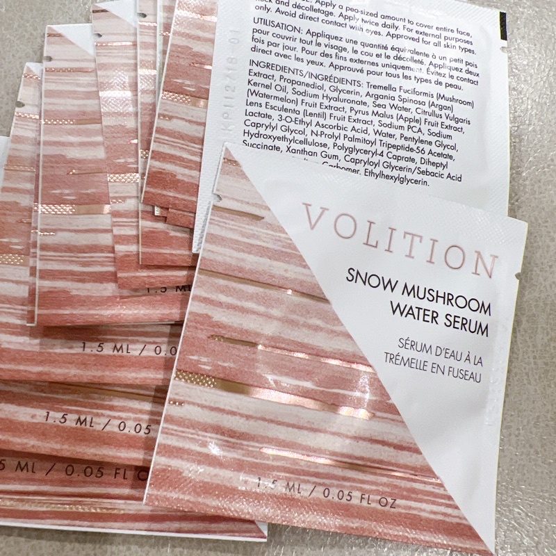 Sample Tinh Chất Cấp Nước Sáng Da VOLITION Snow Mushroom Water Serum