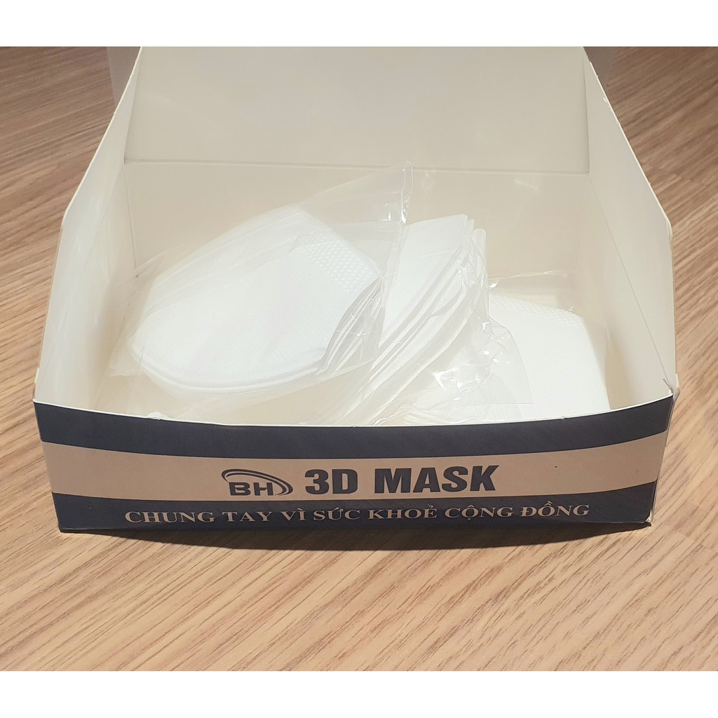 Khẩu Trang 3D Mask Bảo Huy Công Nghệ Nhật Bản Chống Giọt Bắn, Khói Bụi Hộp 50 cái