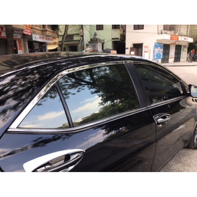 Nẹp chân kính, cong kính Toyota Altis 2014-2019 { HÀNG ĐẸP }