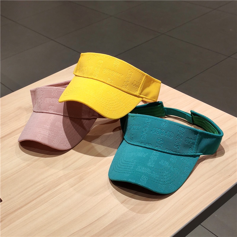 Mũ lưỡi trai hở chóp in chữ cái 3D phong cách thể thao năng động dành cho nam và nữ