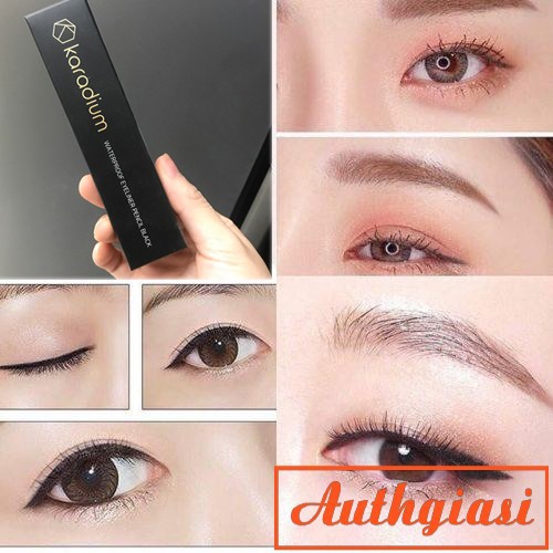 Chì kẻ mắt chống trôi Karadium Waterproof Eyeliner Pencil Black vỏ Đen