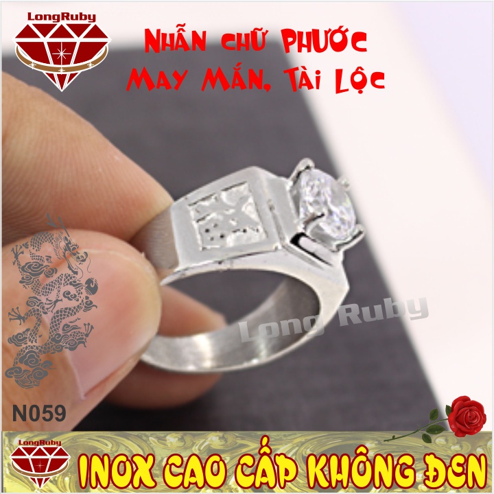 Nhẫn chữ PHƯỚC mạ vàng 24k