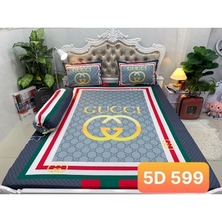 Bộ drap thun lạnh ý 5D cao cấp Ms 596