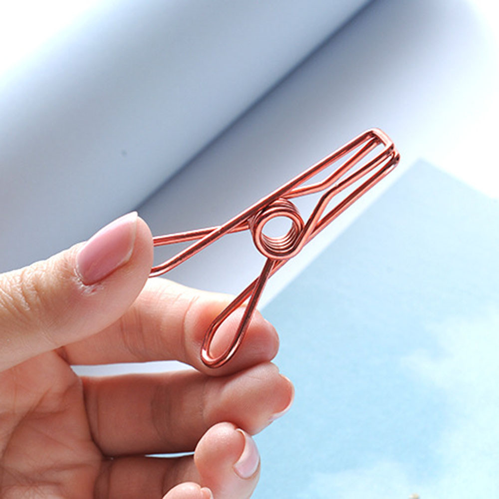 Kẹp đồ/ thực phẩm bằng kim loại mạ vàng sáng tạo cao cấp