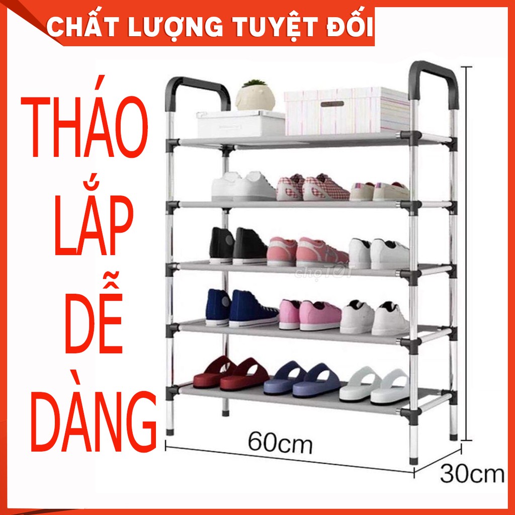 Kệ giày dép 5 tầng gọn gàng,giá để giày 5 tầng,tủ sắp xếp giày