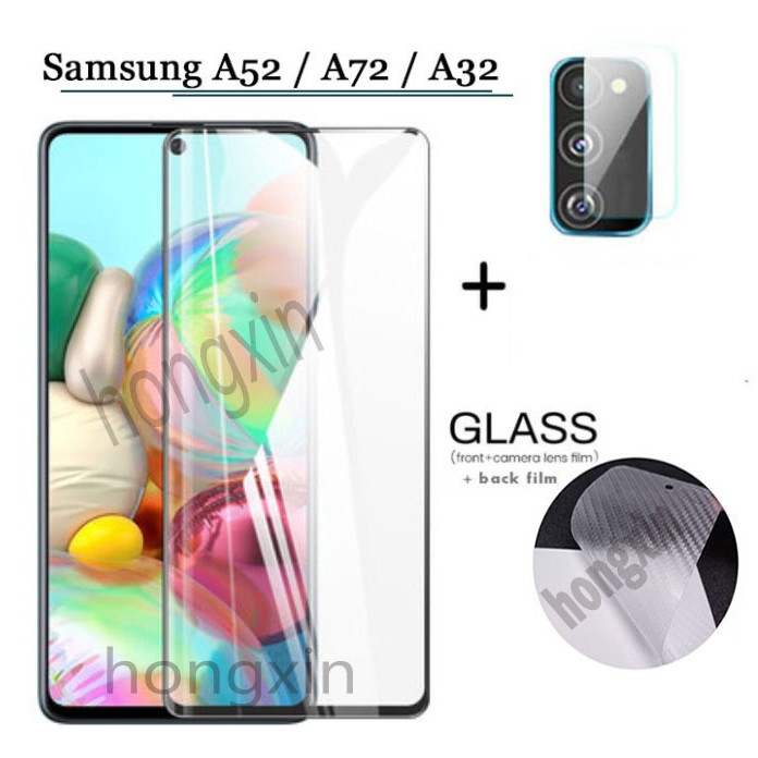 Kính Cường Lực Bảo Vệ Camera 3 Trong 1 Cho Samsung Galaxy A52 A72 A32 A42 (5G) A41 A31 A21 A21S A11 A01 Core M01