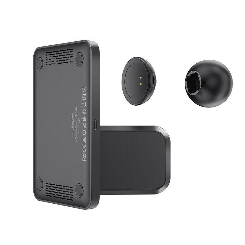 Đế sạc không dây HOCO CW33 | Dock sạc 3 trong 1 cho Sạc iPhone, tai nghe Airpod, AppleWatch