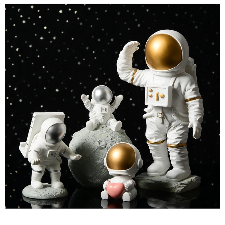 Phụ Kiện Trang Trí Nhà Cửa Hình Phi Hành Gia Bằng Nhựa Phong Cách Hiện Đại Đơn Giản