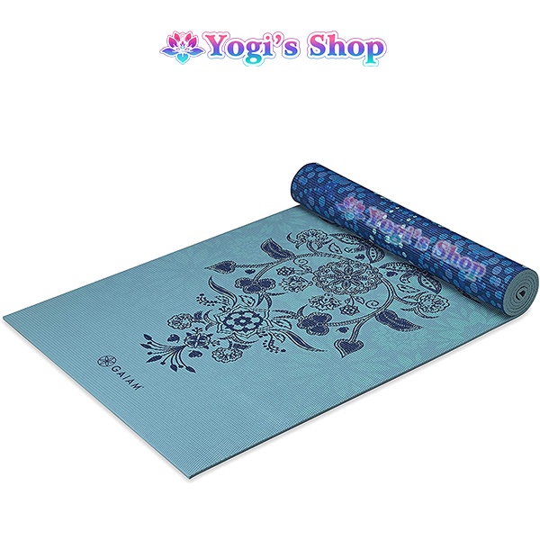 Thảm Tập Yoga PVC Hoa Văn 2 Mặt Relax 6mm | Hàng Đài Loan Xuất Khẩu