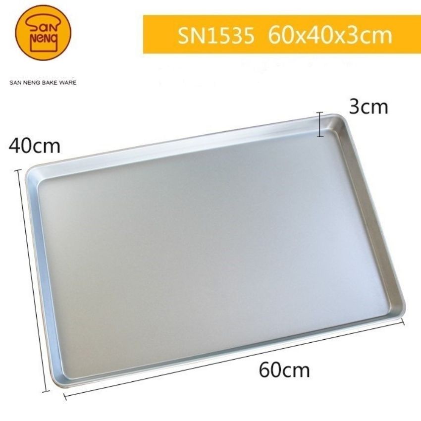 Khay Nướng Phẳng Dụng Cụ Làm Bánh Sanneng Kích Thước 600x400x30 MM DS1710055 - SN1535