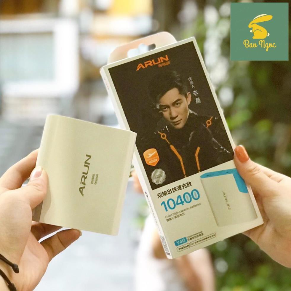 Sạc dự phòng Arun Y40 dung lượng 10.400mah | BigBuy360 - bigbuy360.vn