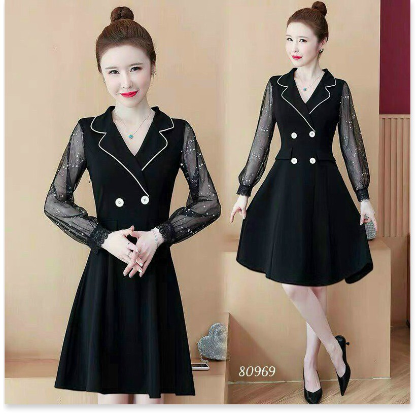 ĐẦM UMI PHỐI LƯỚI DÁNG SUÔNG SIÊU XINH THỜI TRANG KOKO MI