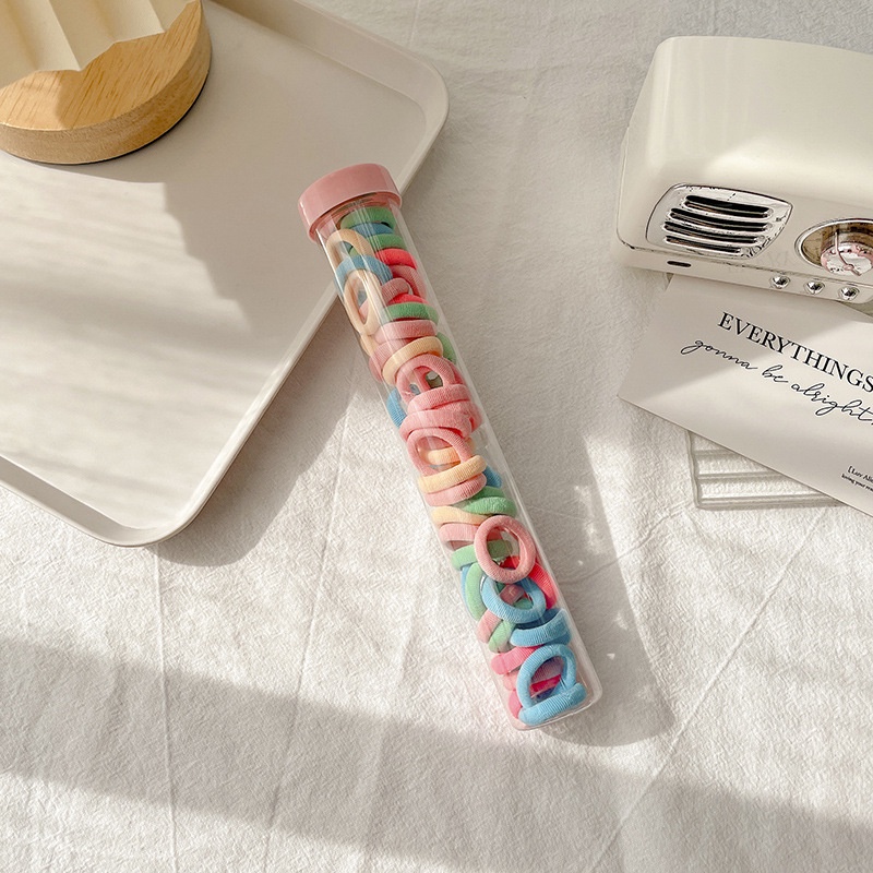 Set 50 dây buộc tóc nhiều màu sắc - UniLabel