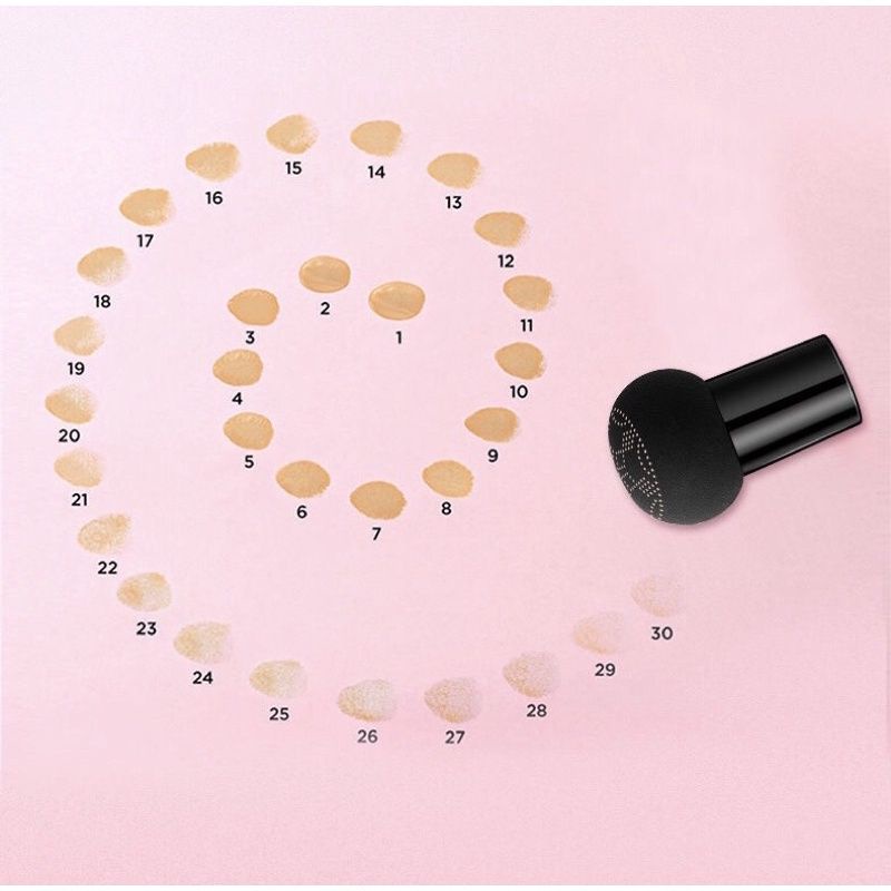 (Tặng kèm hôp đựng) Mút đánh kem nền hình nấm nhiều màu tiện dụng