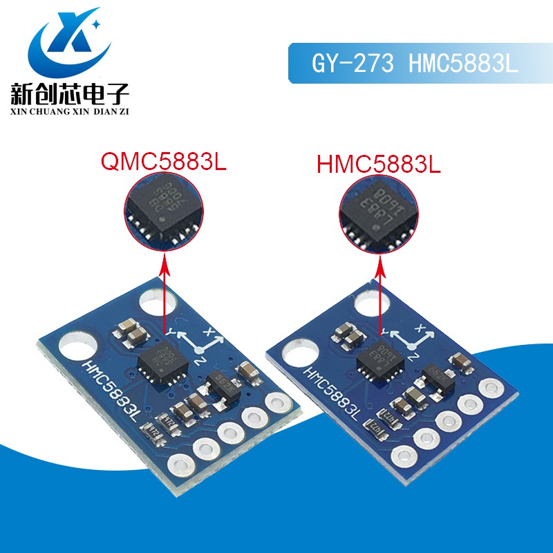 Mô Đun Cảm Biến Từ Tính Gy-273 3v-5v Hmc5883l Qmc5883l 3 Trục Cho Arduino