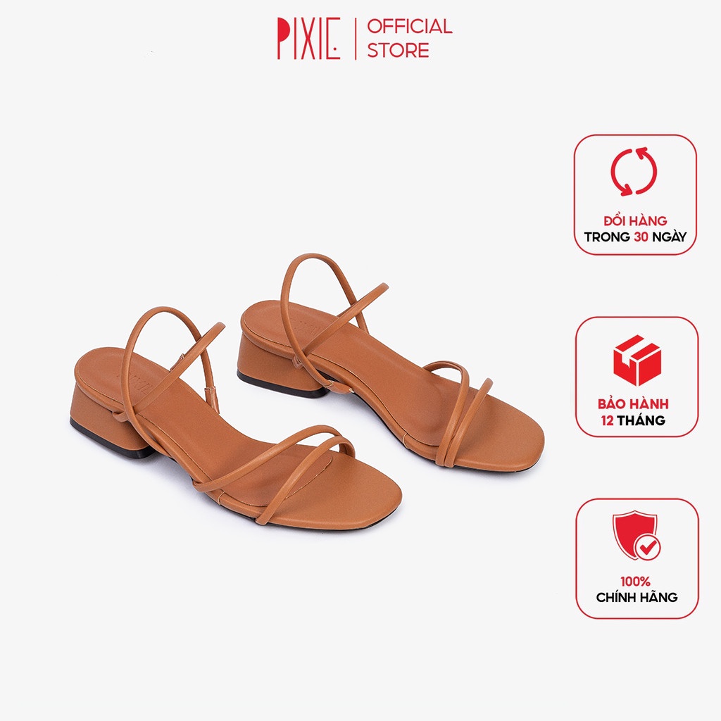 Giày Sandal Cao Gót 3cm Quai Mảnh Pixie X894