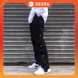 Quần dài túi hộp nút bấm KAKI CARGO SNAP PANT L049 chất Kaki ( có bản nylon )