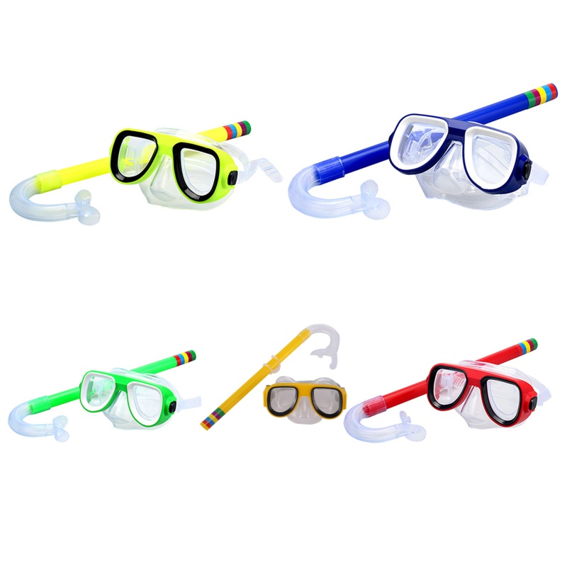 Bộ Kính Bơi + Ống Thở + Ống Thở Khô Không Độc Hại Cho Trẻ Em