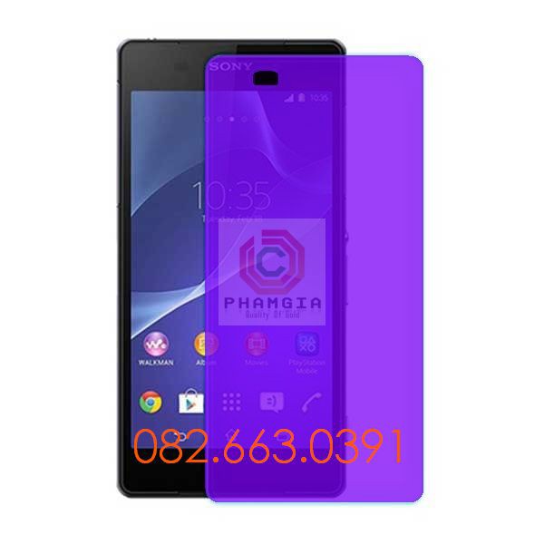 Cường Lực Sony bảo vệ mắt ánh tím Sony Z1/Z2/Z3/Z4/Z5/Z5 preniumnano dẻo