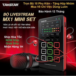 Mua (Sản Phẩm Chính Hãng) Bộ Micro Thu Âm Livestream Takstar MX1 - Trọn Bộ 10 Món Phụ Kiện - Kèm Hộp Nhôm Sang Trọng