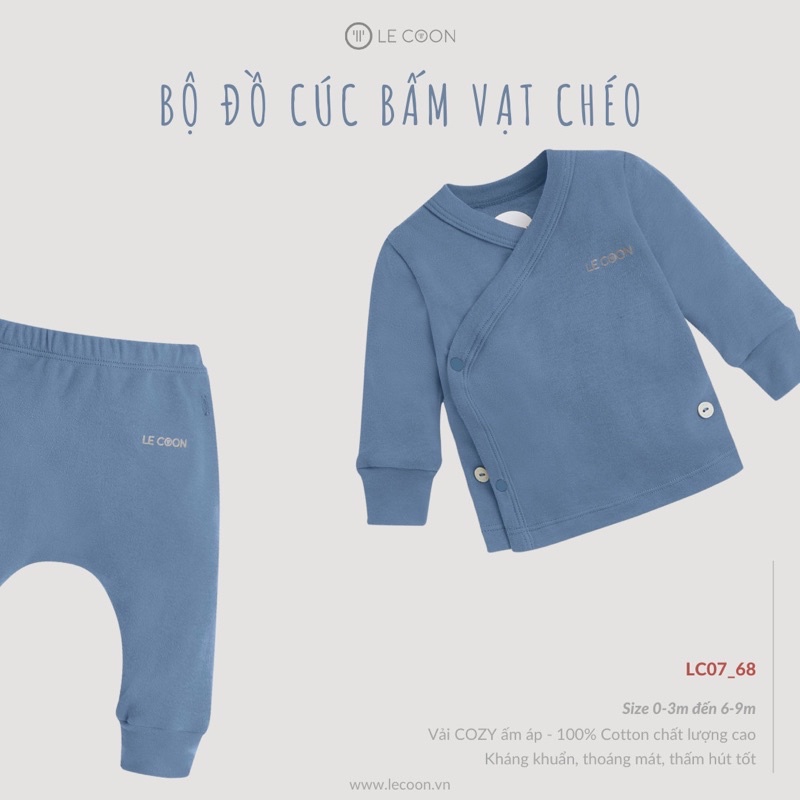Le coon - Bộ đồ cúc bấm vạt chéo LC0768