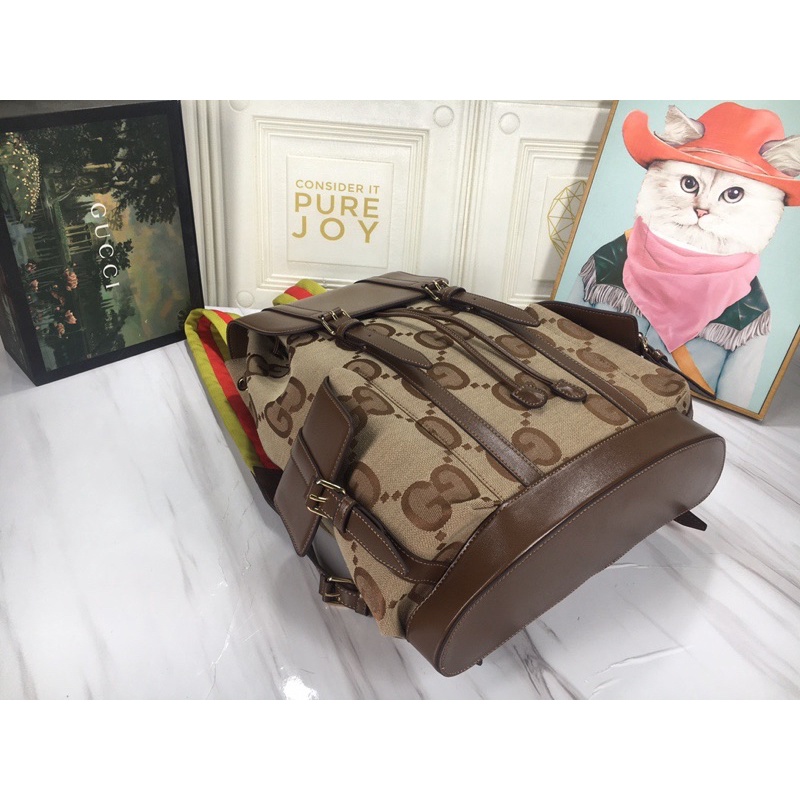 Balo thời trang nam thương hiệu Gucci GC da thật cao cấp phối vải