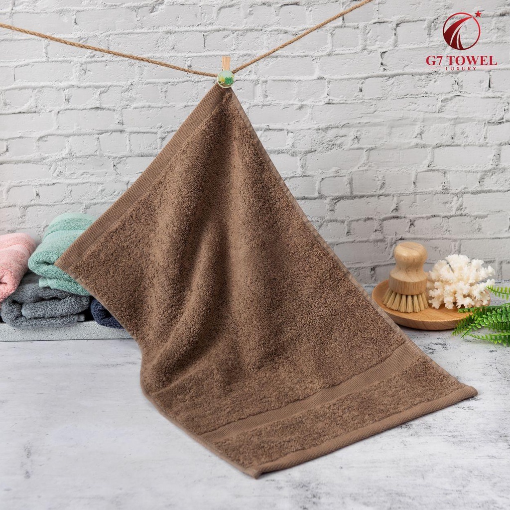 Khăn mặt cotton cao cấp G7 TOWEL-MOTTA FT03, 30x50cm, 100% sợi cotton nhập khẩu mềm mại, kháng khuẩn, thấm hút nước tốt