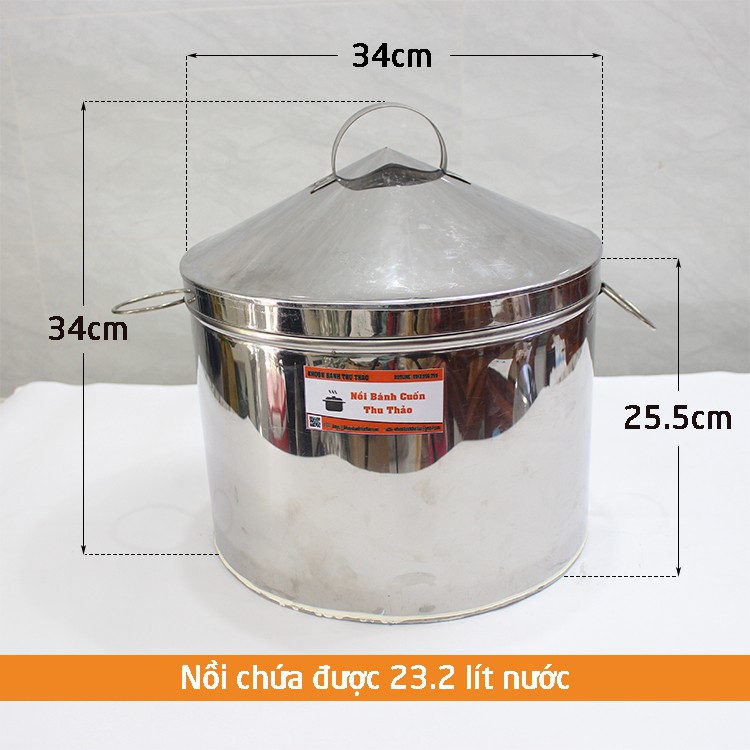 Nồi tráng bánh cuốn truyền thống 34cm Thu Thảo