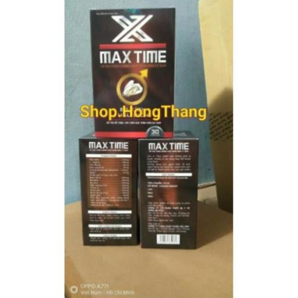 X Max Time bổ thận tráng dương, sinh tinh, tăng cường sinh lý nam giới, giảm đau lưng mỏi gối