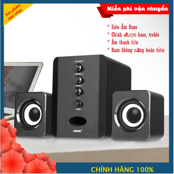 Loa Vi Tính Máy Tính SADA D-202 SUPER BASS NEW 2019 Hàng Cao Cấp