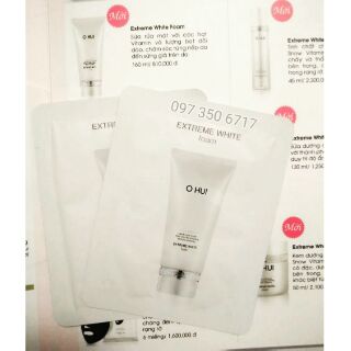 Sữa rửa mặt dưỡng trắng da Ohui Extreme White - Ohui mini sample