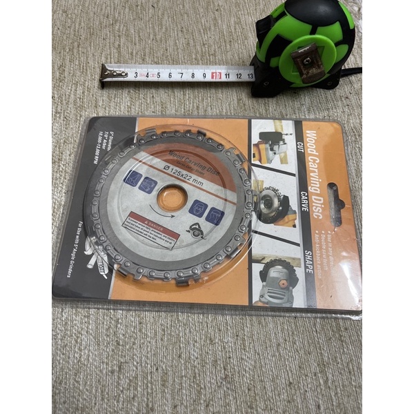 Lưỡi cưa gỗ dạng xích lắp máy mài 125mm