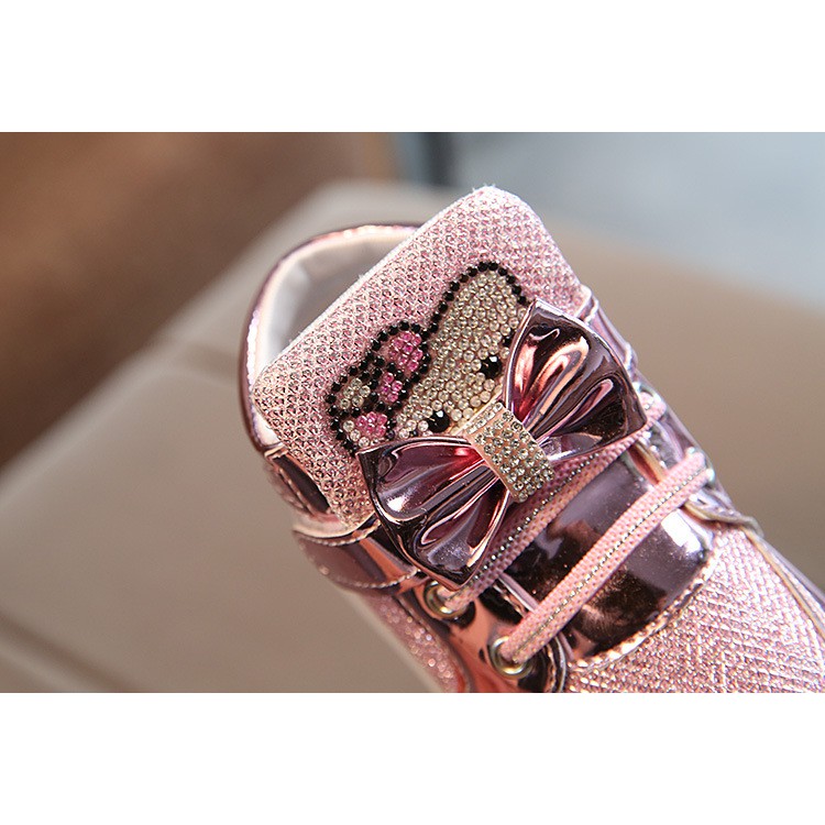 Giày Kitty có đèn LED dành cho bé gái từ 1-6 tuổi (Size 21-30) mã 888 (A88)