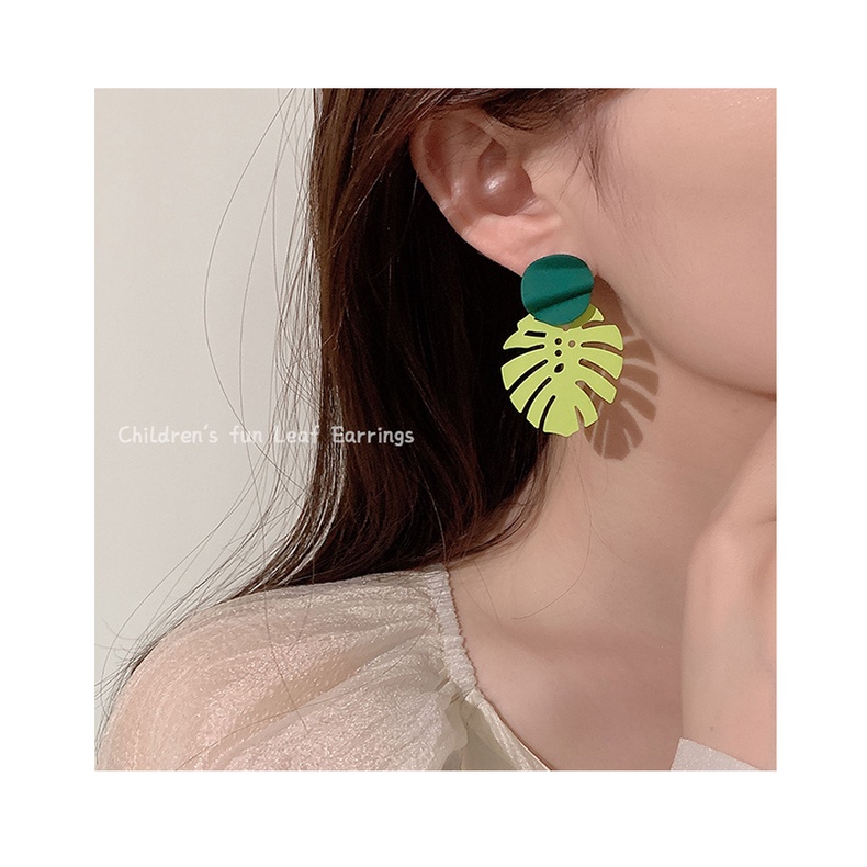 Khuyên Tai Dáng Dài Đính Đá Phong Cách Hàn Quốc Mới Cho Nữ