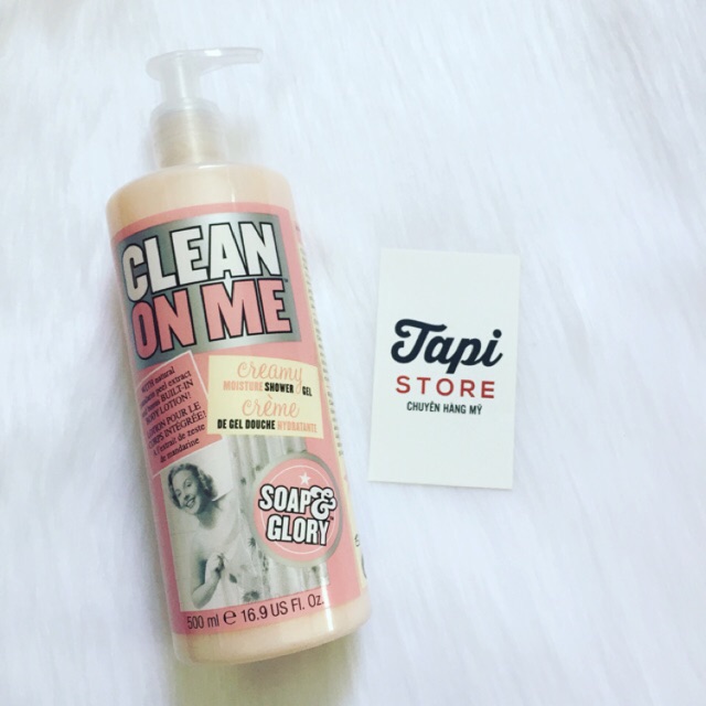 Sữa tắm Soap &amp; Glory Clean On Me Creamy Clarifying Shower Gel