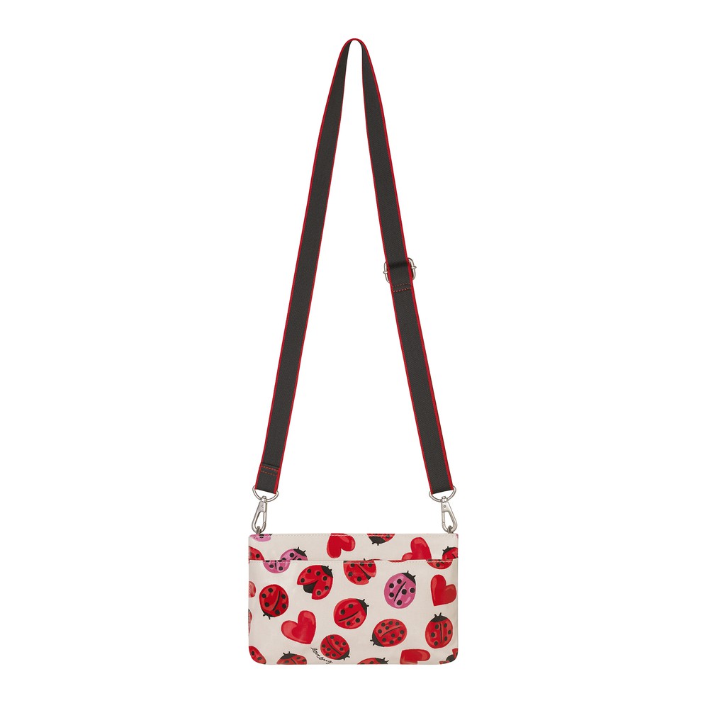 Cath Kidston - Túi đeo chéo Small Zipped Cross body Lovebugs - 984096 - Warm Cream