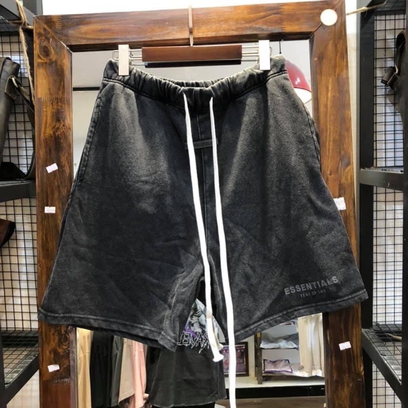Quần wash loang essential fear of god chất liệu cotton