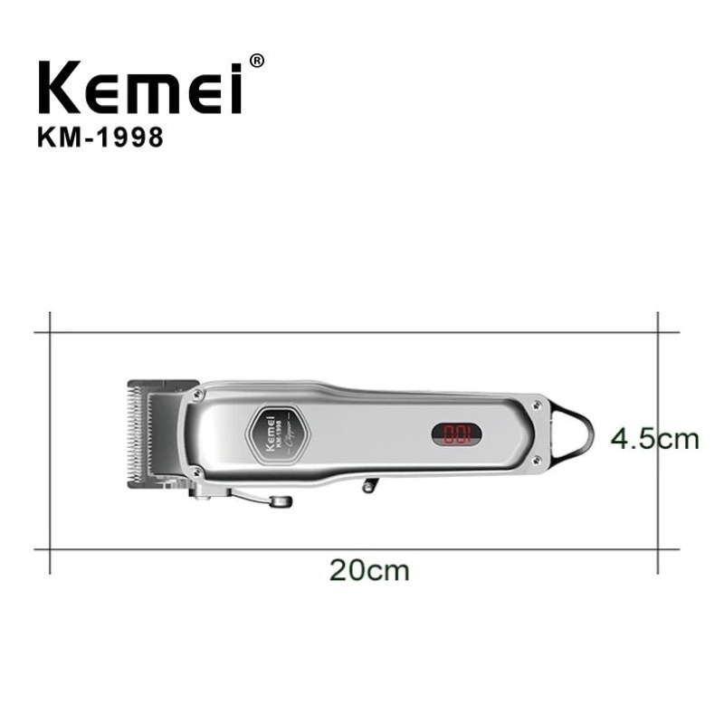 Tông đơ cắt tóc Kemei 1998 chính hãng thép nguyên khối, tông đơ cắt tóc chuyên nghiệp