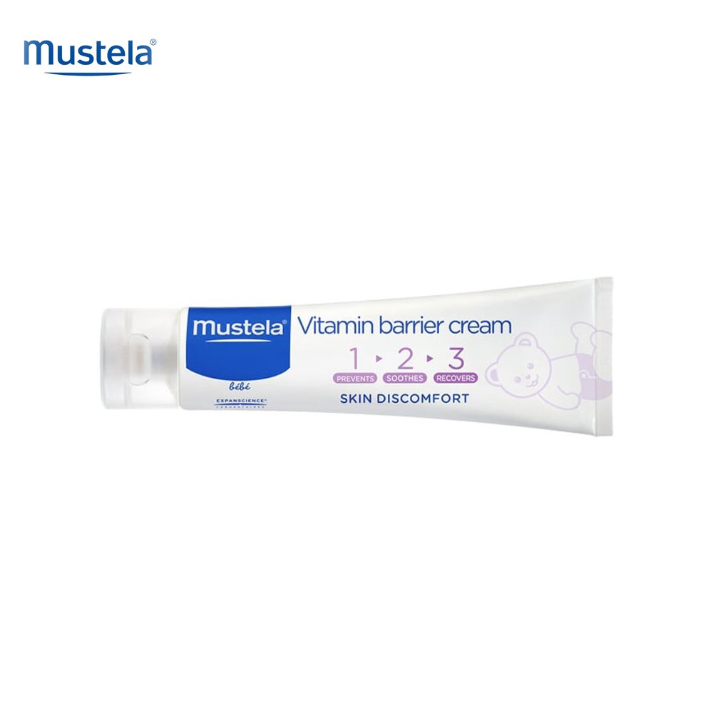 Mustela Kem Chống Hăm Tã Cho Trẻ Sơ Sinh &amp; Em Bé Vitamin Barrier Cream 100ml