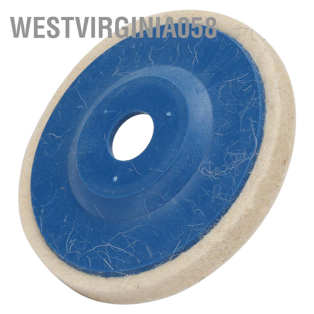 Westvirginia058 Westvirginia058 Bánh xe len có góc cạnh thực tế phổ biến 4 inch Đánh bóng bằng nỉ Đĩa đánh 3 chiếc