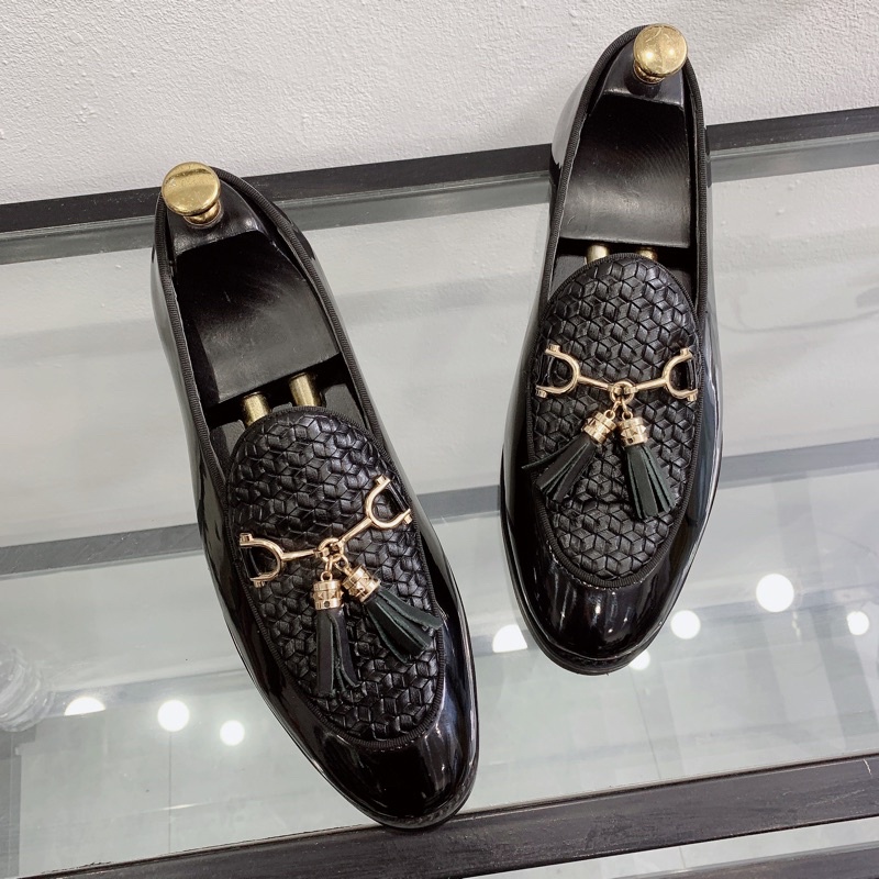 Giầy tây, giày da nam da bóng cao cấp,kiểu dáng Loafer : 195