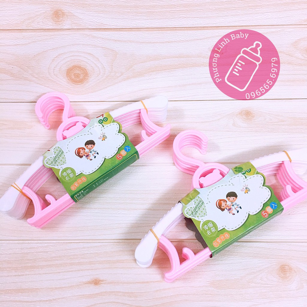 [Ảnh Thật] Set 5 Móc Áo Hình Gấu Cho Bé