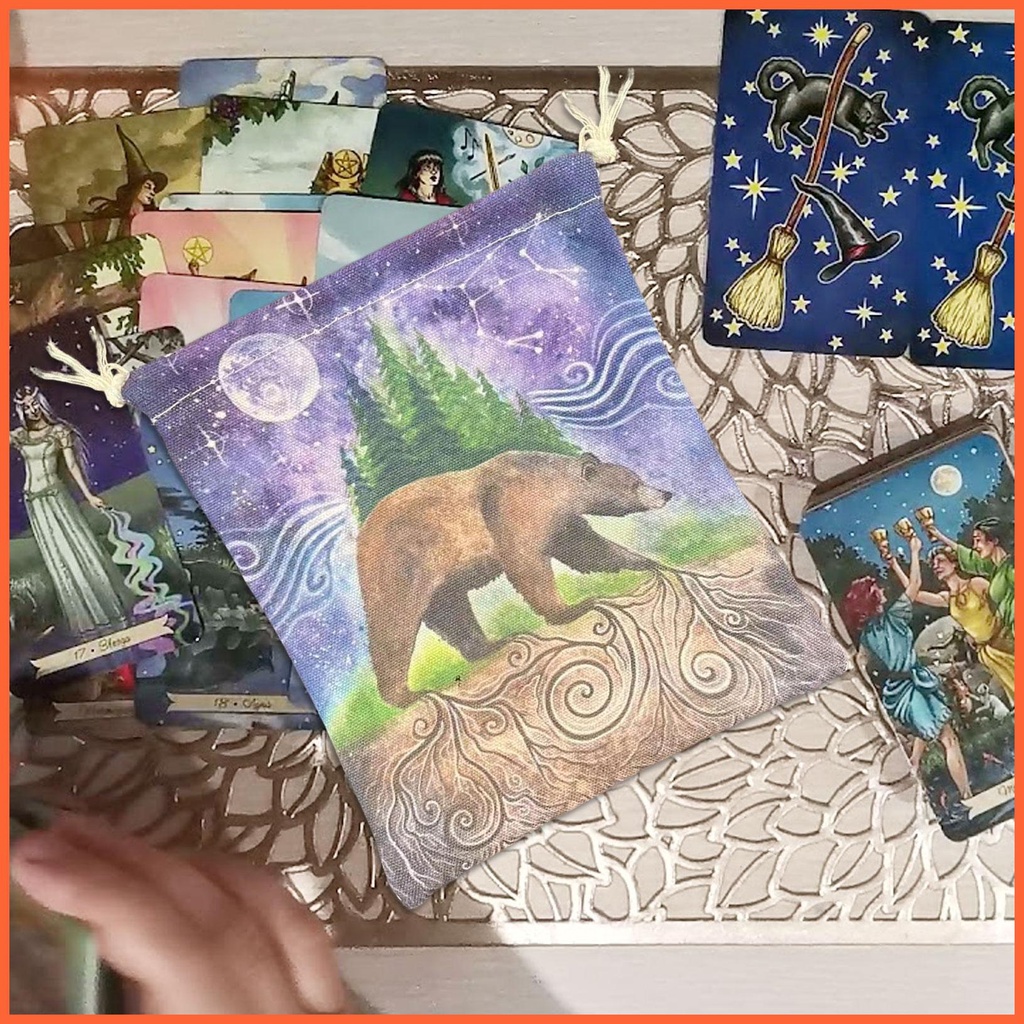 Túi Dây Rút Vải Canvas Đựng Bài Tarot Thẻ Bài Tarot Tiện Dụng